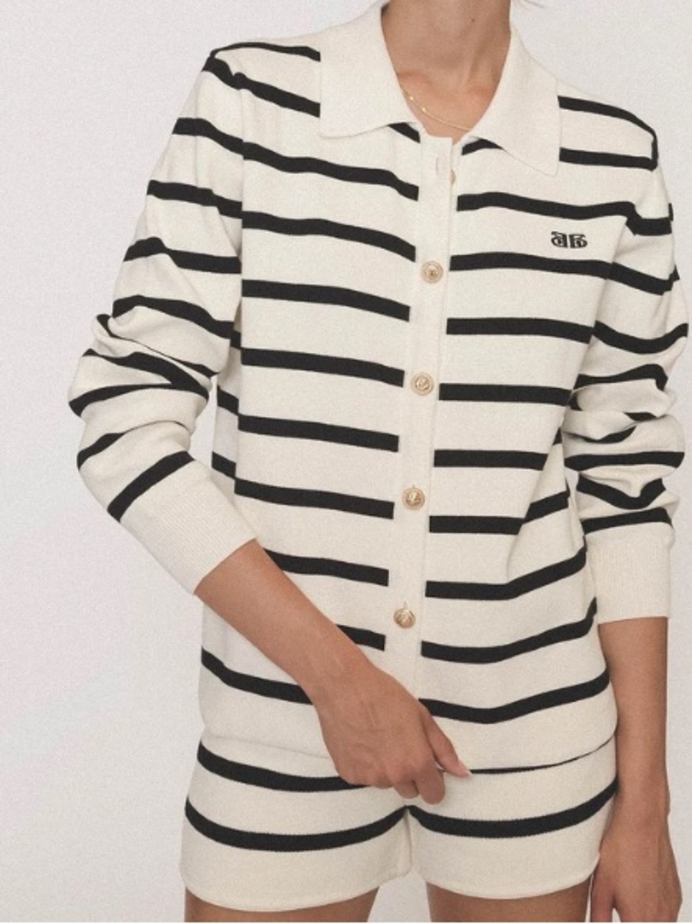 Ellandemm Black Striped Button Up Shirt - Picture 2 of 13